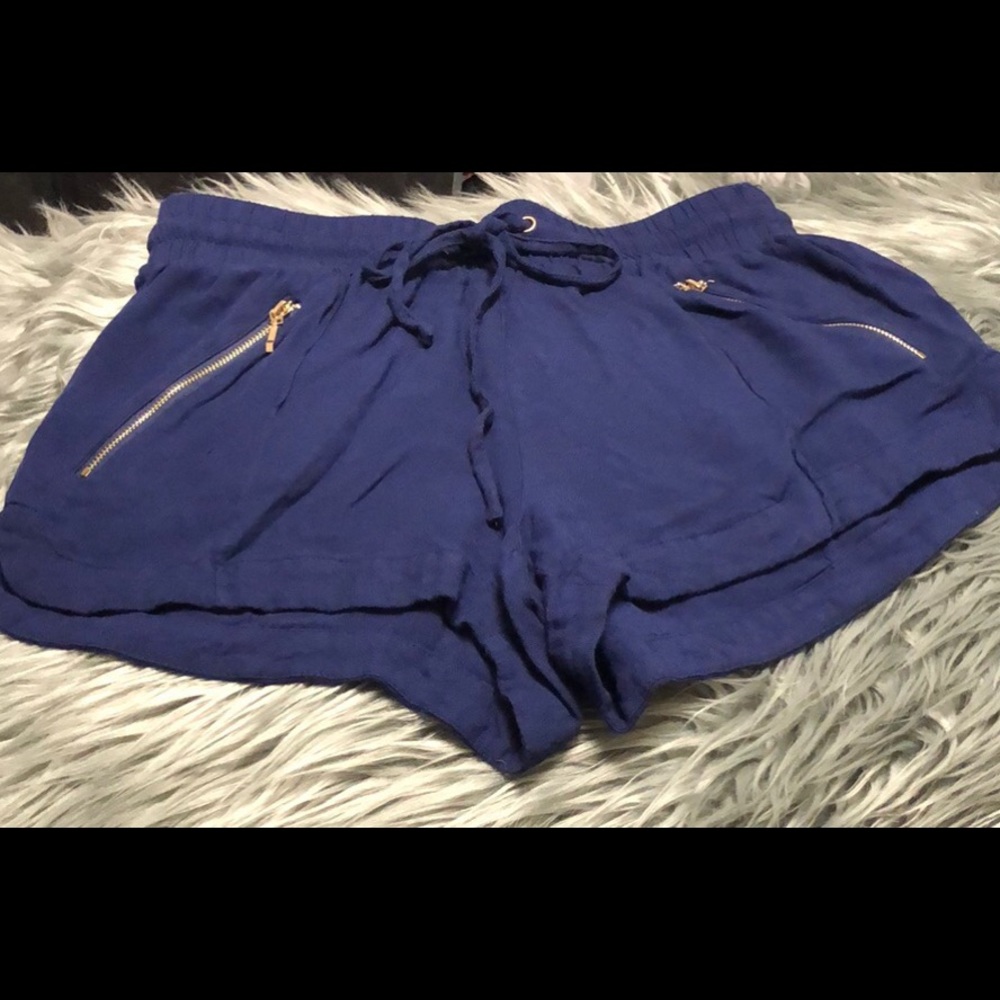 100% rayon previously loved blue shorts
